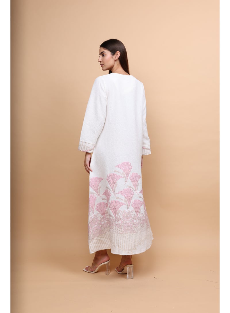 اكسا جلابيات مطرزة بالكريستال العصري - Image 4