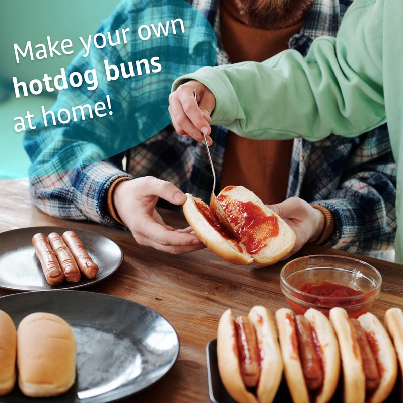 LURCH Hot Dog Buns Mold | Silicone Non-stick Flexiform Baking Pan | 5 Inch Hotdog Finger Food Snack Bread, Rolls, Cake and Eclair Tray | BPA Free - Image 5