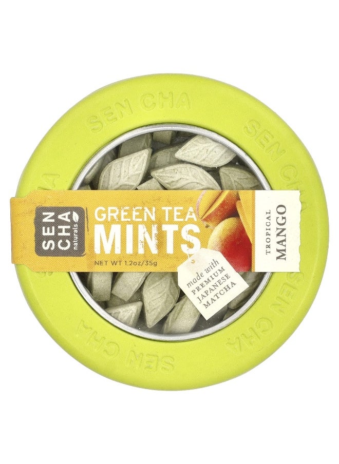 Sencha Naturals Sencha Naturals, Green Tea Mints, Tropical Mango, 1.2 oz (35 g)  - Image 1