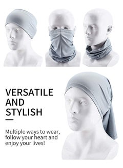 Baeskii 3 PCS Neck Gaiter Fishing Mask Bandana Sun Wind Dust Protection UV Headwear Balaclava Magic Scarf for Men Women Hunting, Cycling, Motorcycling, Running  - Image 2