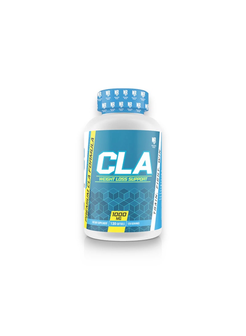 Muscle Rulz CLA 1000mg, Premium CLA Formula,  Weight Loss Support, 120 Servings 