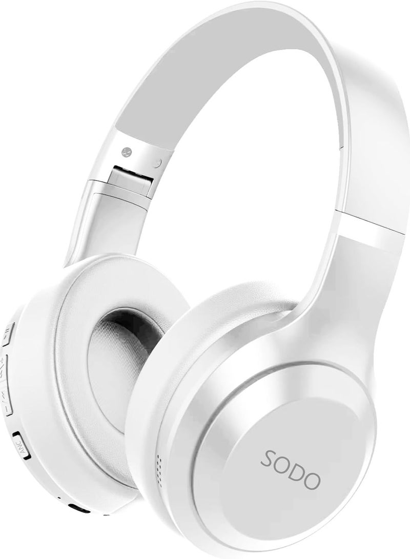 سودو سماعة الرأس SD-1121 اللاسلكية ستيريو فوق الأذن مع ميكروفون أبيض - Image 4