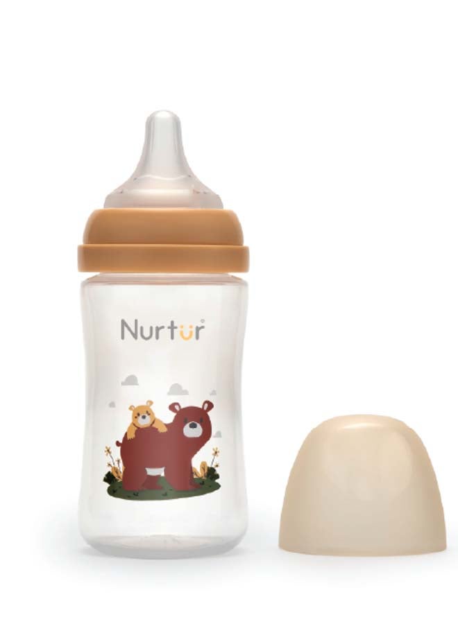 Nurtur Nurtur Cozi - 240Ml Anticolic Feeding Bottle - PP - Brown Multi  - Image 3