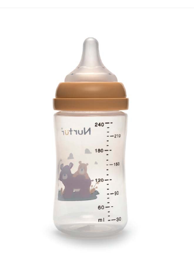 Nurtur Nurtur Cozi - 240Ml Anticolic Feeding Bottle - PP - Brown Multi  - Image 4