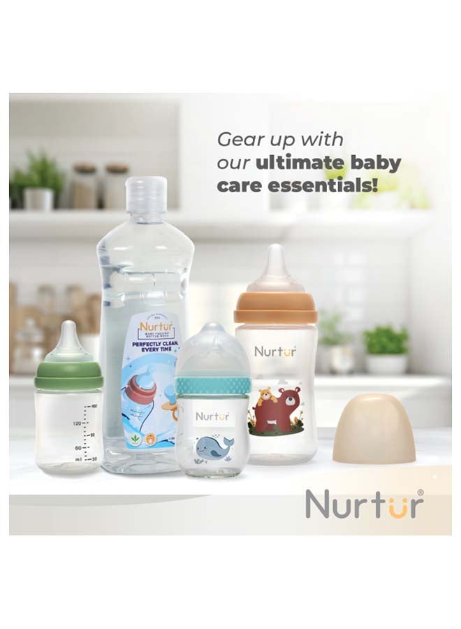 Nurtur Nurtur Cozi - 240Ml Anticolic Feeding Bottle - PP - Brown Multi  - Image 2