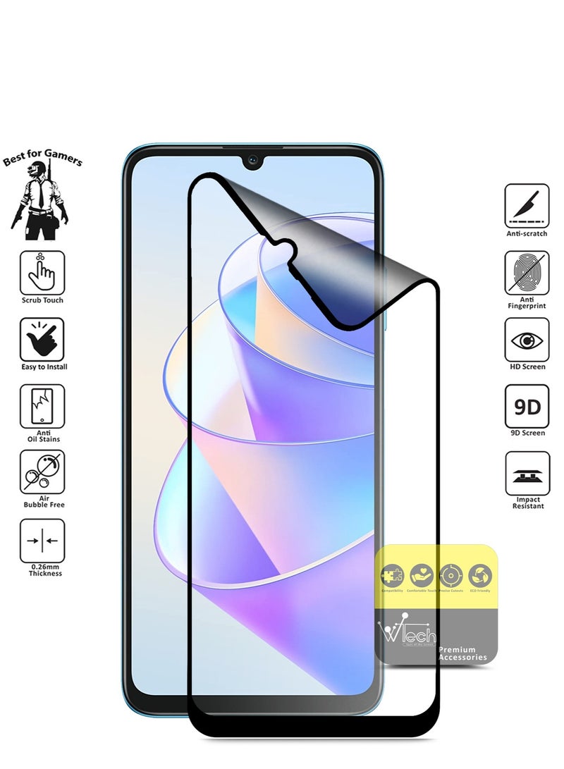 دبليو تيك واقي شاشة مرن غير لامع ومضاد لبصمات الأصابع من نانو سيراميك لهاتف Honor X7a 5G 2023 شفاف - Image 2