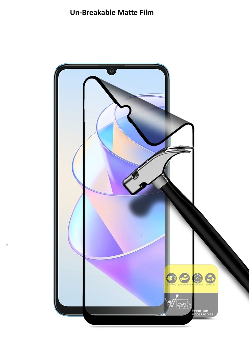 دبليو تيك واقي شاشة مرن غير لامع ومضاد لبصمات الأصابع من نانو سيراميك لهاتف Honor X7a 5G 2023 شفاف - Image 5