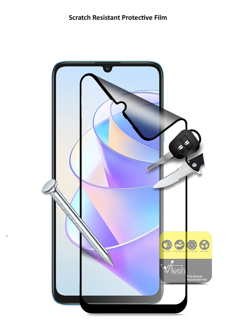 دبليو تيك واقي شاشة مرن غير لامع ومضاد لبصمات الأصابع من نانو سيراميك لهاتف Honor X7a 5G 2023 شفاف - Image 3