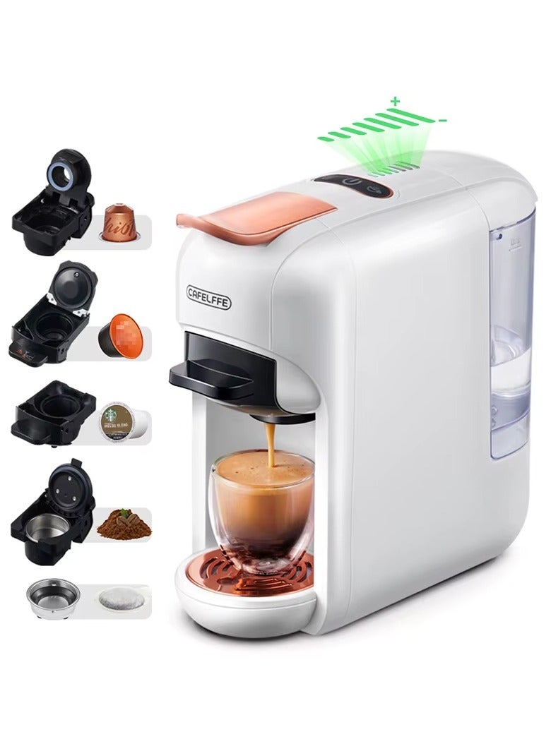 Cafelffe 5-In-1 Capsule Coffee Machine,  Hot Cold Automatic Espresso Machine Machine 19Bar Coffee Maker - Image 1