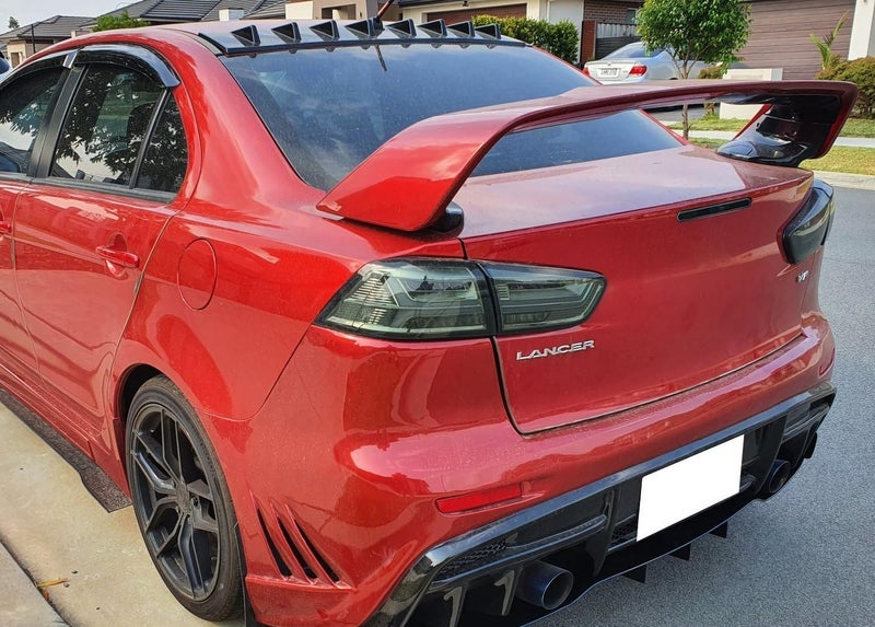 iJDMTOY OEM-Spec Dark Smoked Lens Full LED Trunk Lid Third Brake Light Bar Assembly Compatible With 2008-2016 Mitsubishi Lancer, Evolution X Sedan - Image 2