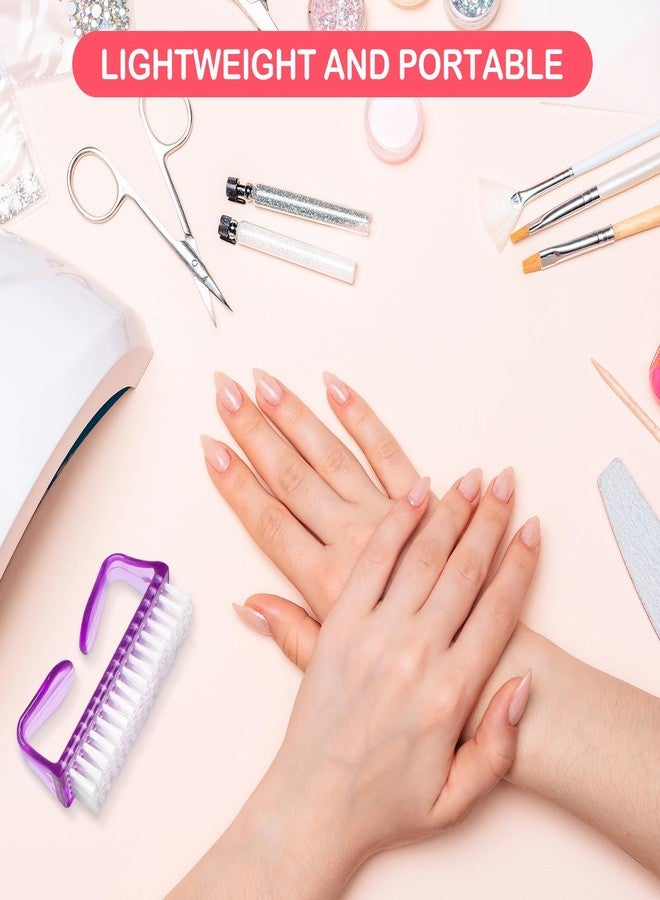 YEEPSYS Handle Grip Nail Brush, Hand Fingernail Brush Cleaner Scrubbing Kit Pedicure for Toes and Nails Men Women (Muticolored D，Big Size) - Image 5