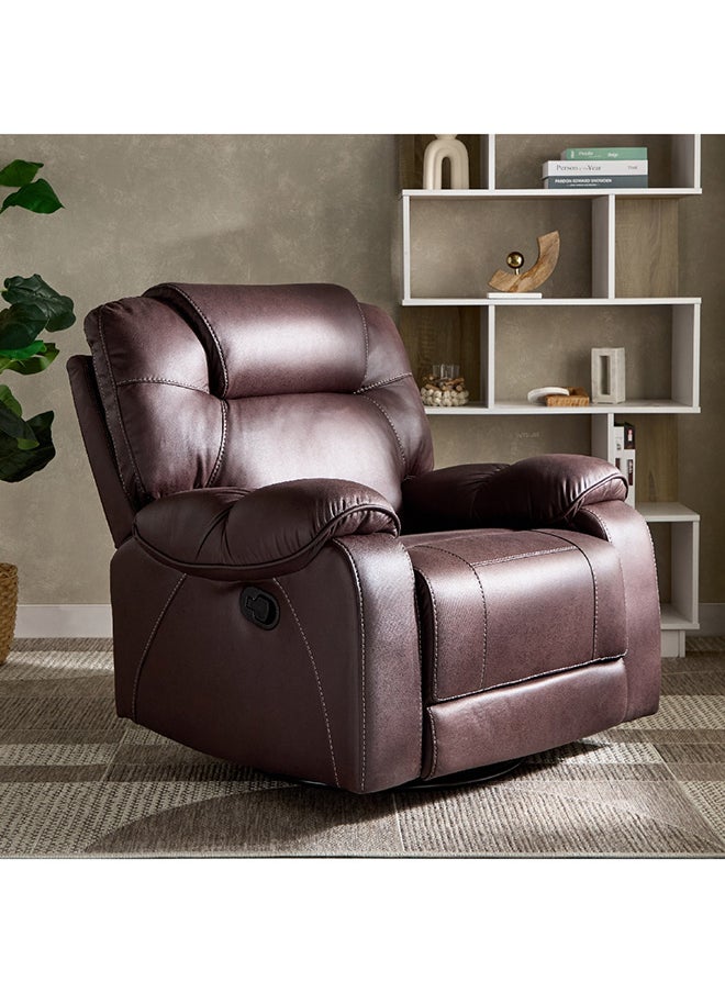 Gabon Fabric Armchair Recliner Sofa with Swivel and Rocking 98 x 100 x 100.5 cm 