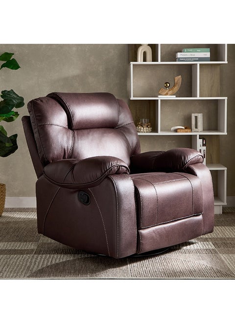 Gabon Fabric Armchair Recliner Sofa with Swivel and Rocking 98 x 100 x 100.5 cm