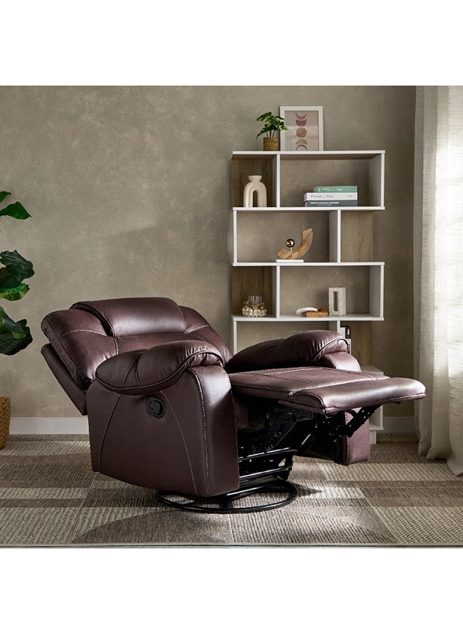 Home Box - Gabon Fabric Armchair Recliner Sofa with Swivel and Rocking 98 x 100 x 100.5 cm - Image 1