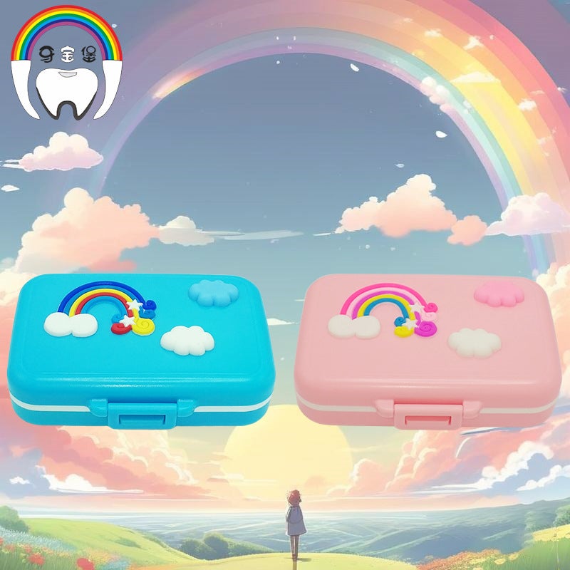 Children'S Deciduous Tooth Box Baby Lanugo Collection Plastic Tooth Storage Box Permanent Gift Cartoon Baby Toy - Image 2