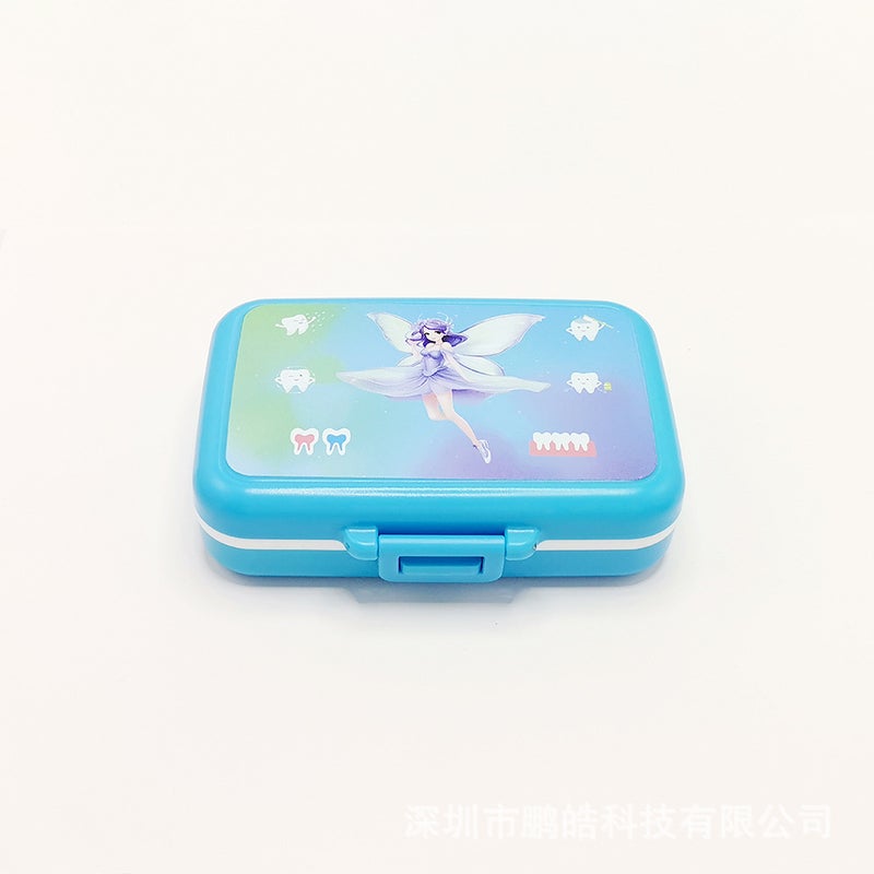 Children'S Deciduous Tooth Box Baby Lanugo Collection Plastic Tooth Storage Box Permanent Gift Cartoon Baby Toy - Image 1