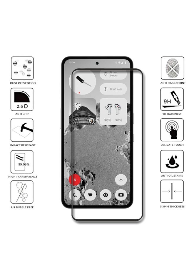 Screen Protector for Nothing CMF Phone 2 Pro Tempered Glass Screen Protector 9H Hardness Anti Fingerprint Scratch Resistance for CMF by Nothing Phone 2 Pro - Image 4