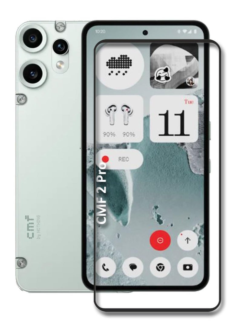 Screen Protector for Nothing CMF Phone 2 Pro Tempered Glass Screen Protector 9H Hardness Anti Fingerprint Scratch Resistance for CMF by Nothing Phone 2 Pro - Image 5