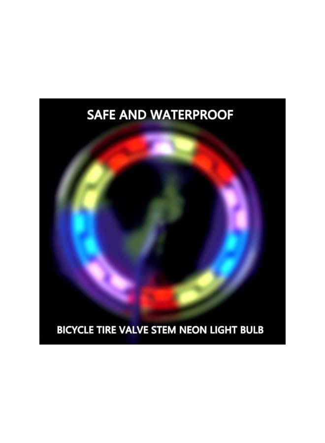 S-TOP Premium 6 Pack Premium Multicolor Wheel Lights Cap Car Auto Wheel Tire Tyre Air Valve Stem LED Light Cap Cover Accessories for Bike Car Motorcycle - Image 2