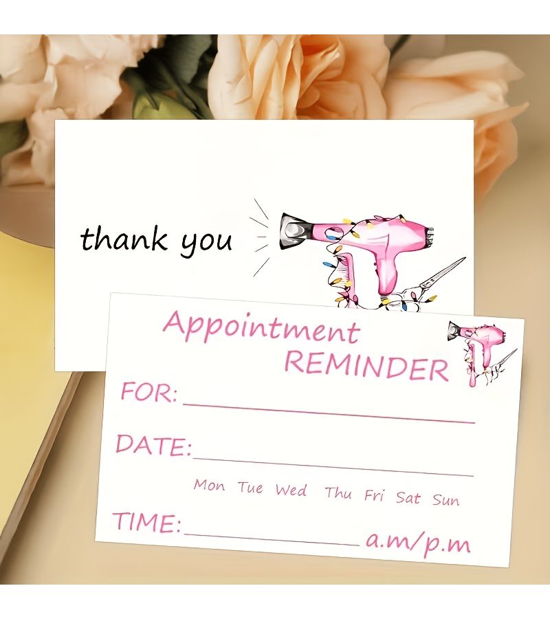 Hair Salon Appointment Cards 100 Sheets for Stylists and Small Business Use - Image 4