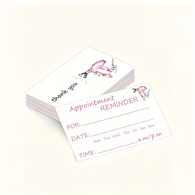 Hair Salon Appointment Cards 100 Sheets for Stylists and Small Business Use - Image 5