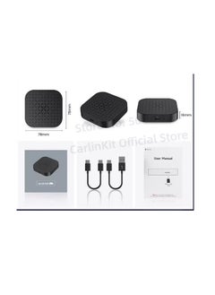 Generic Android 11 Car play Ai Box Suit For Car Built-in Wired Car play Wireless Android Auto & Wireless Car play 2GB ram +16GB Rom - Black  - Image 2