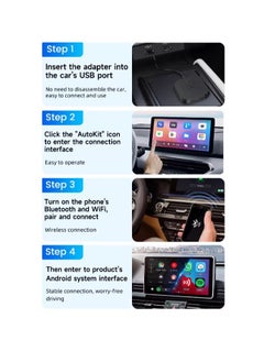 Generic Android 11 Car play Ai Box Suit For Car Built-in Wired Car play Wireless Android Auto & Wireless Car play 2GB ram +16GB Rom - Black  - Image 3
