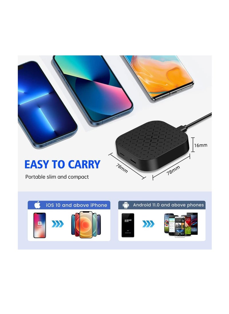 Generic - Android 11 Car play Ai Box Suit For Car Built-in Wired Car play Wireless Android Auto & Wireless Car play 2GB ram +16GB Rom - Black - Image 1