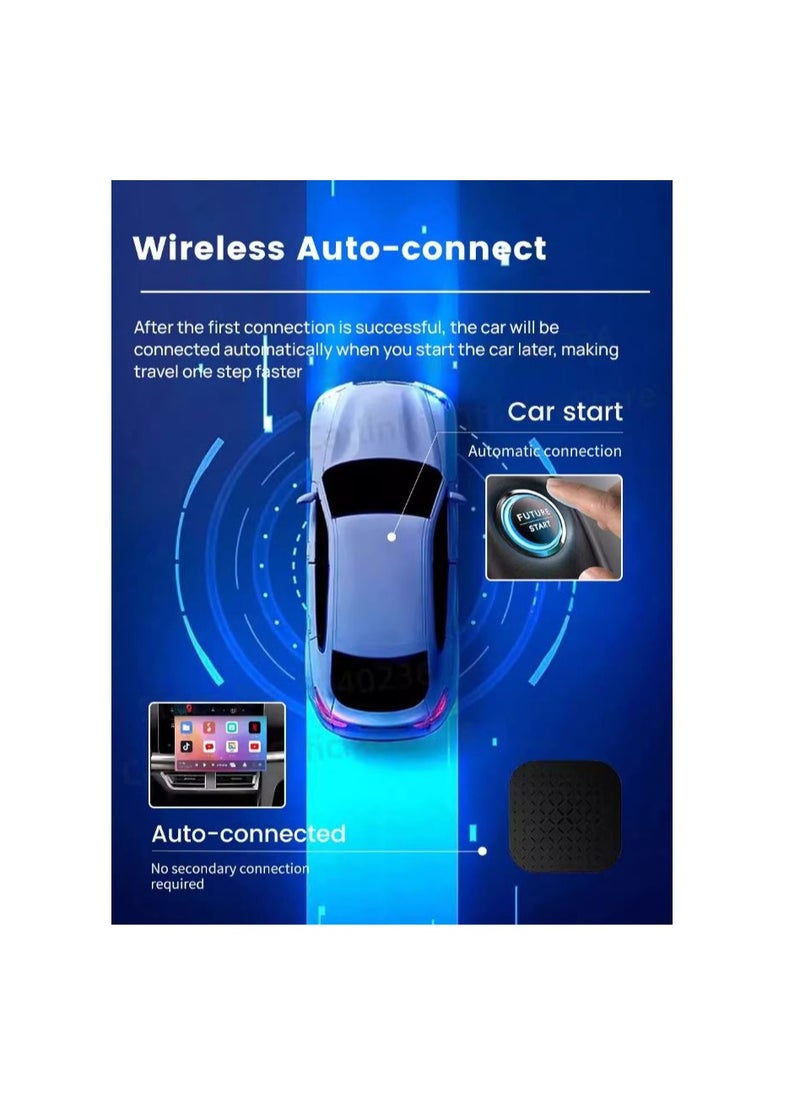 Generic - Android 11 Car play Ai Box Suit For Car Built-in Wired Car play Wireless Android Auto & Wireless Car play 2GB ram +16GB Rom - Black - Image 1