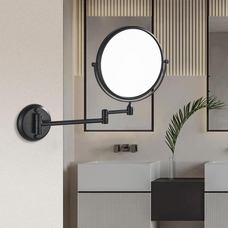 BRIMIX مرآة حلاقة مثبتة على الحائط بوجهين - Image 2