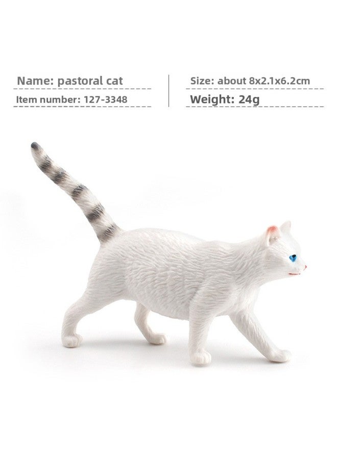 Cross-border Children's Mini Simulation Pet Cat Model Orange Cat Fat Cat British Short-haired Cat Pastoral Cat Decorative Ornaments 