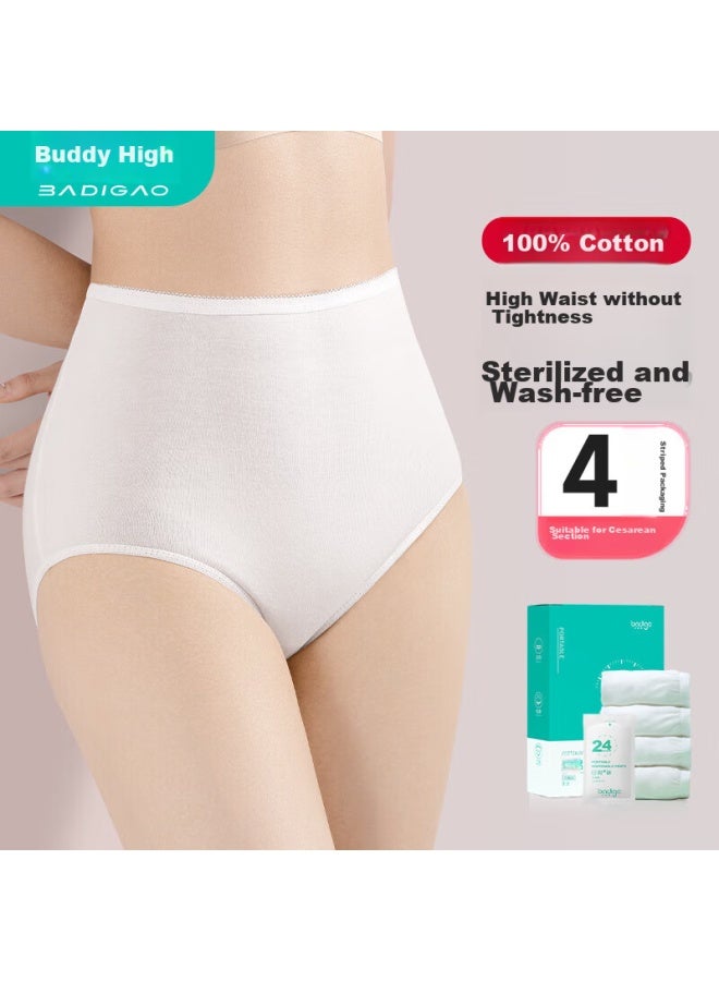 Badigao Disposable Underwear For Women, High-waist, Maternity, C-section, Sterile, Pure Cotton, Postpartum, Maternity Shorts, Daily Disposable - 3XL - Image 1