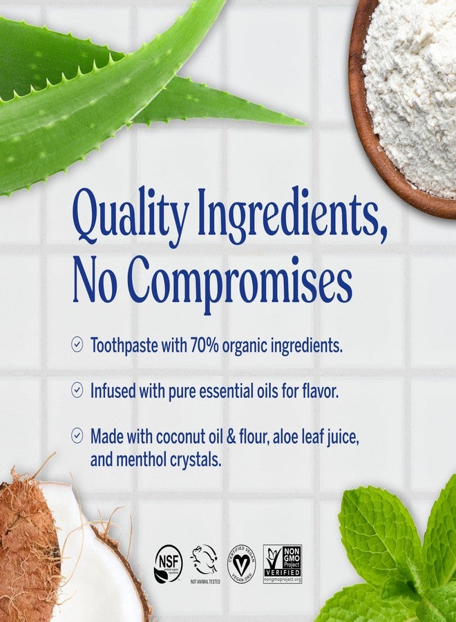 Dr. Bronner's Dr. Bronner’s All-One Toothpaste – Peppermint, 5 oz, 1-Pack – Fluoride-Free Toothpaste for Adults, SLS-Free, 70% Organic & Natural Ingredients, Vegan, Helps Freshen Breath, Reduce Plaque, Whiten Teeth - Image 3