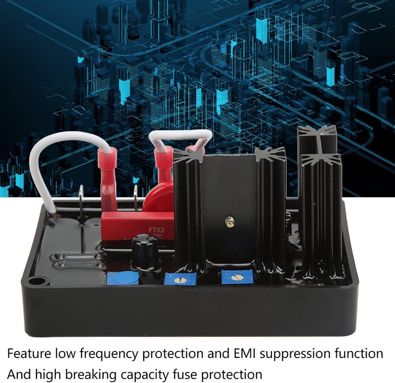 Generator Automatic Voltage Regulator AVR Module 10-300KW Brushless Generator Stabilizer 190-240V - Precise Voltage Control, High Safety, Easy Installation - Image 2
