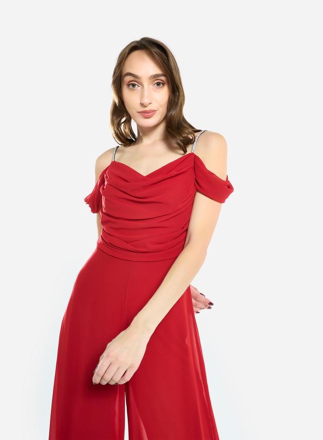 House of Moda Women Draped Cowl Neck Jumpsuit - Image 4