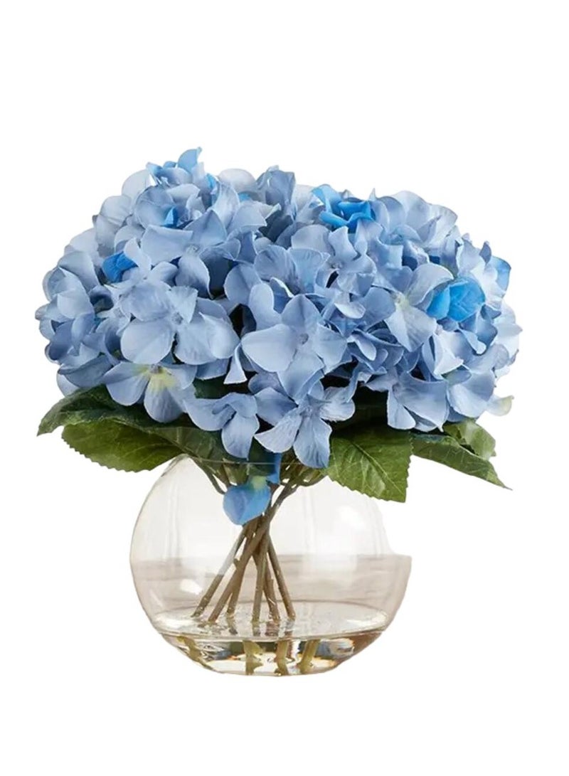 BYYU Blue Hydrangea in a Fish Bowl