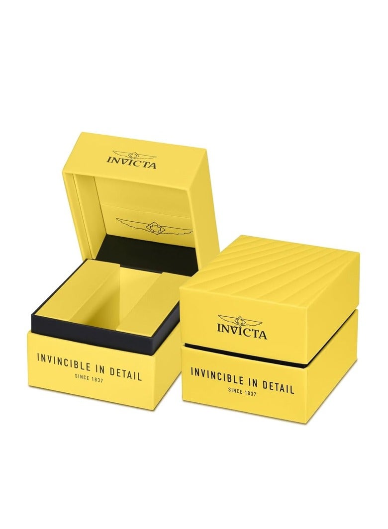 إنفيكتا ساعة إنفيكتا أفياتور رجالية 48 مم، مصنوعة من الفولاذ المقاوم للصدأ، مينا ذهبي وأسود، حركة كوارتز VD57 - Image 5