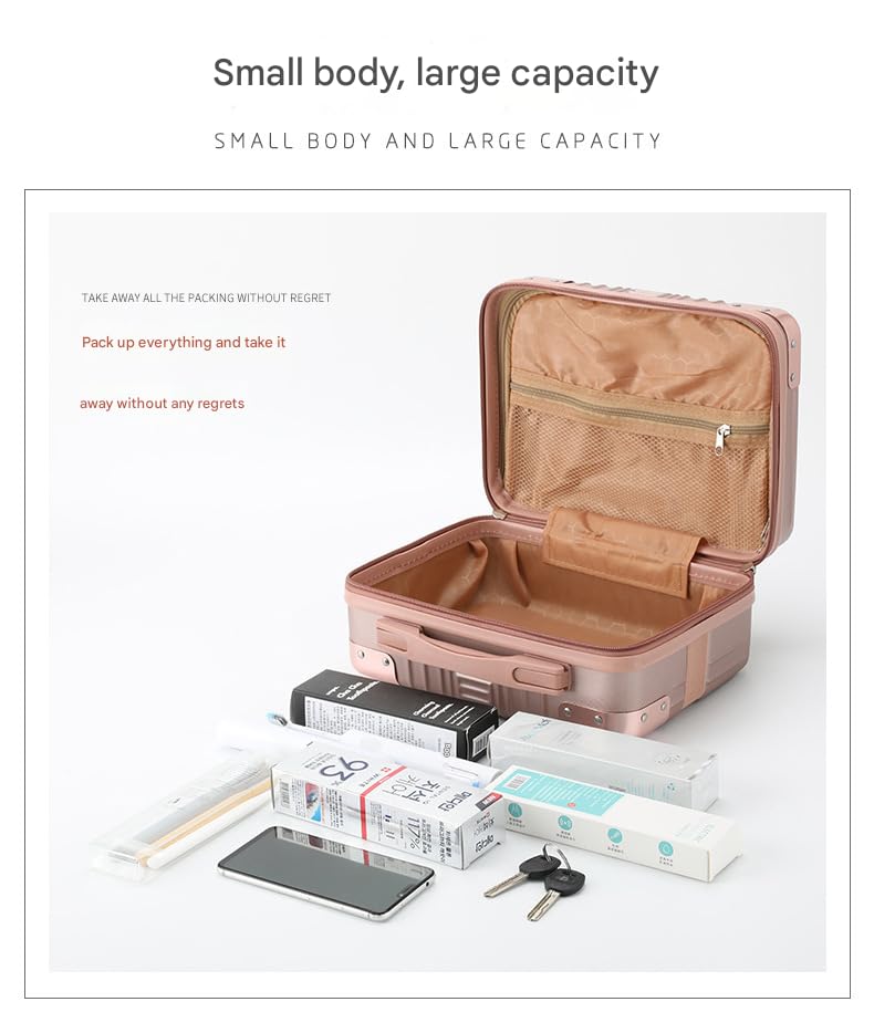 TRADY Portable Makeup Organizer Waterproof Beauty Case Stylish Travel Bag for Women MultiCompartment Organizer Perfect for Facial MasksBrushesLipsticks More Lightweight Easy to Carry - Image 4