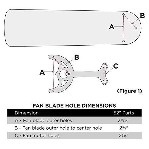 Westinghouse 7741700 52 inch Oil Rubbed Bronze Finish Replacement Fan Blade Arms, Five Pack, - Image 2