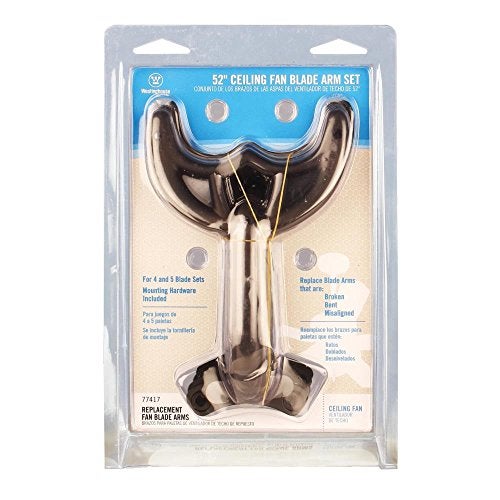 Westinghouse 7741700 52 inch Oil Rubbed Bronze Finish Replacement Fan Blade Arms, Five Pack, - Image 4