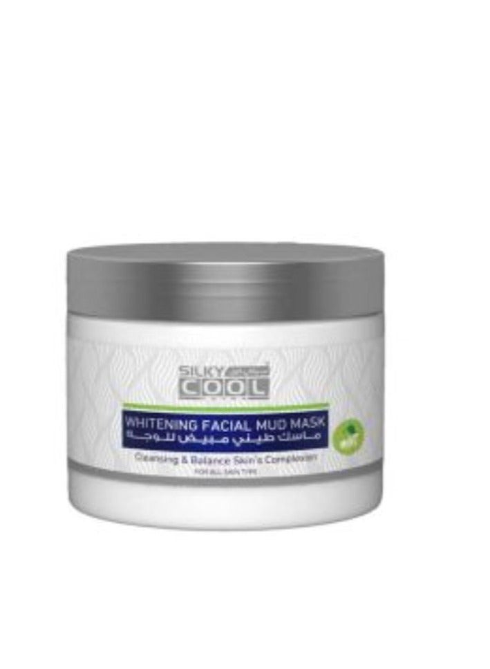 Silky Cool Whitening Facial Mud Mask for Balancing Skin Complexion 350ml in Mint Exctract - Image 1