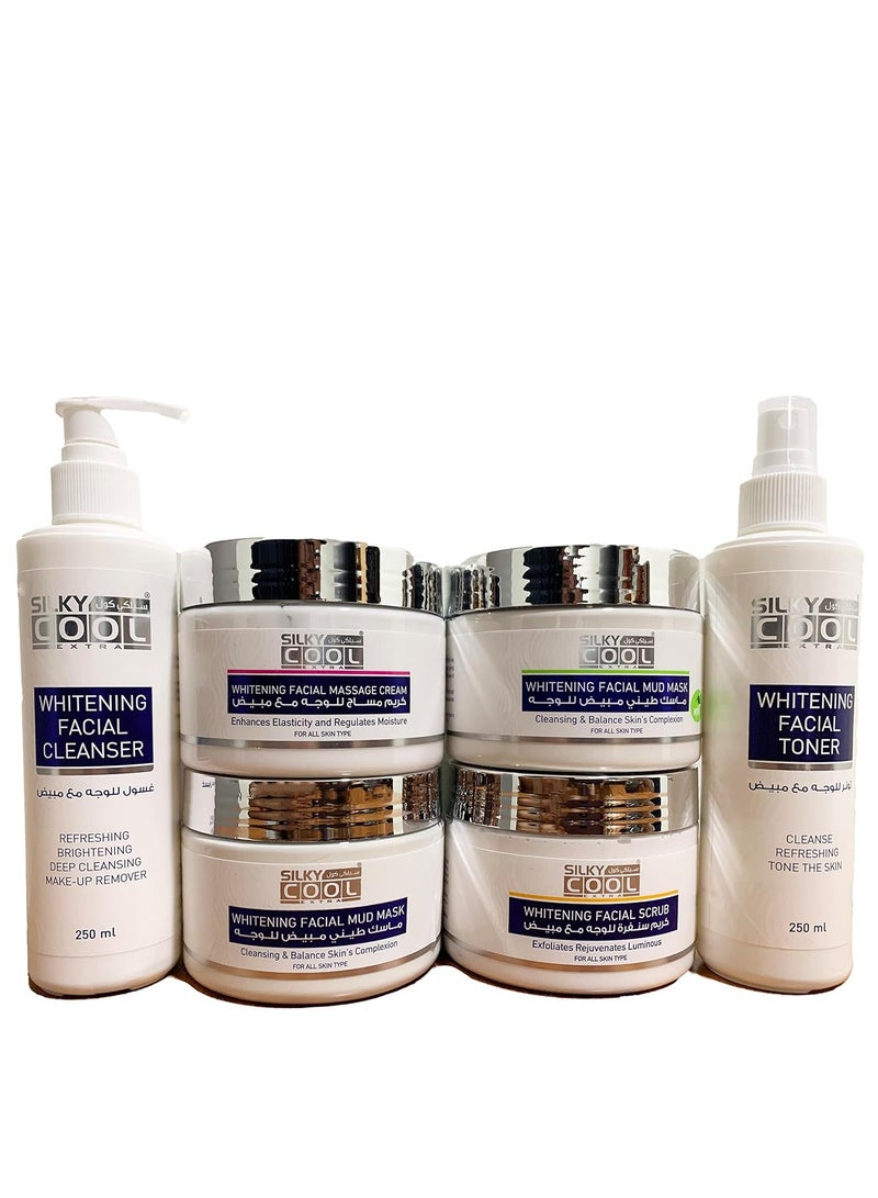 Silky Cool Whitening Facial Mud Mask for Balancing Skin Complexion 350ml in Mint Exctract - Image 3