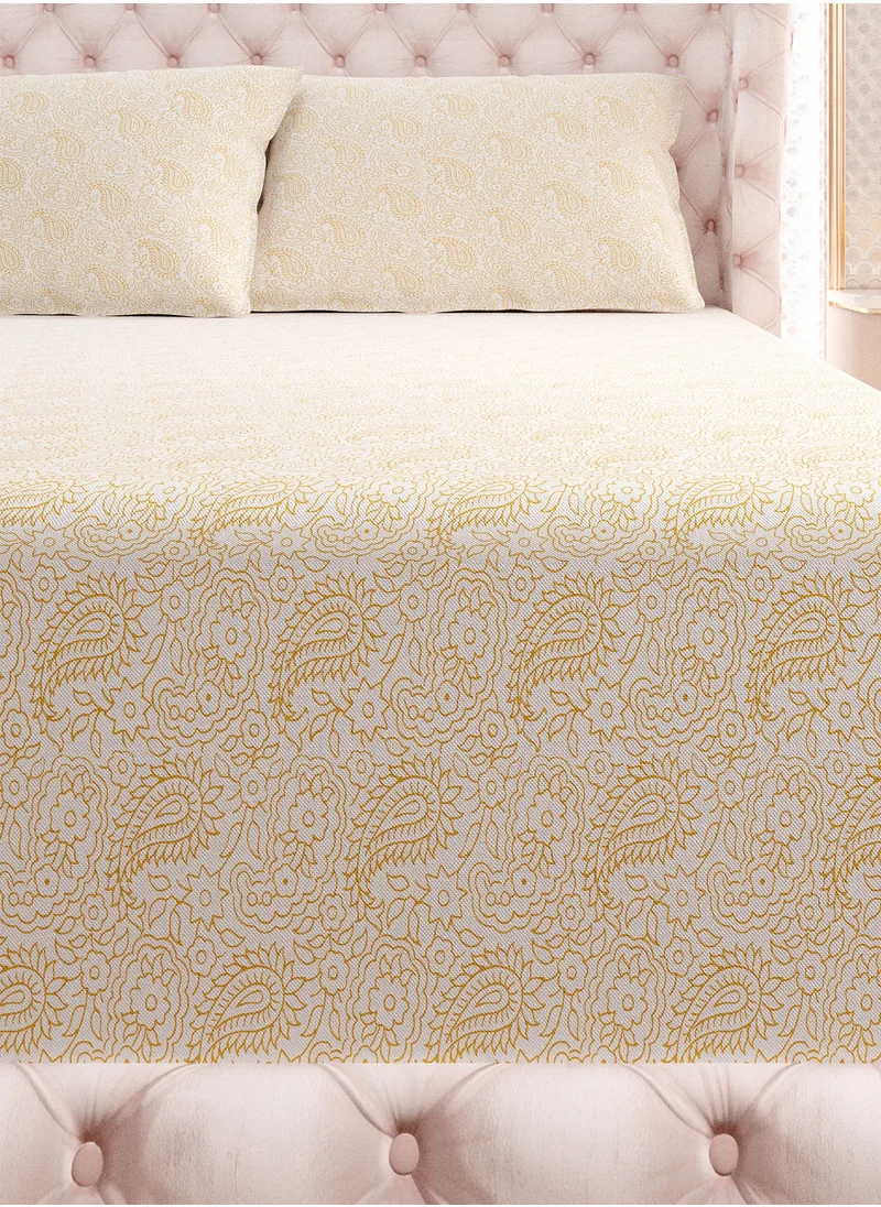 Color Sense Color Sense 144TC Single Fitted Set - Ochre