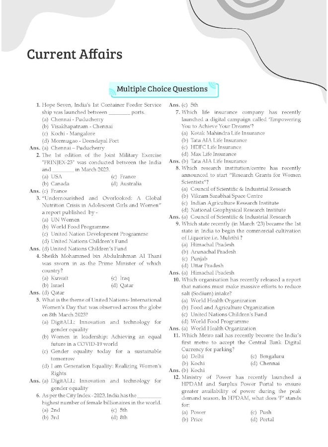 Oswal - Gurukul NTA CUET (UG) General Test Question Bank : 3100+ MCQs on General Knowledge, Current Affairs, Numerical Ability, Mental Ability, Quantitative, Logical & Analytical Qs, Solved Paper 2022