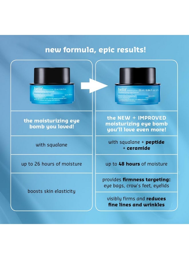 belif - The True Cream Moisturizing Eye Bomb Eye Cream Firms And Reduces Fine Lines Crow'S Feet And Wrinkles Peptide Ceramide Squalane Kbeauty - Image 1
