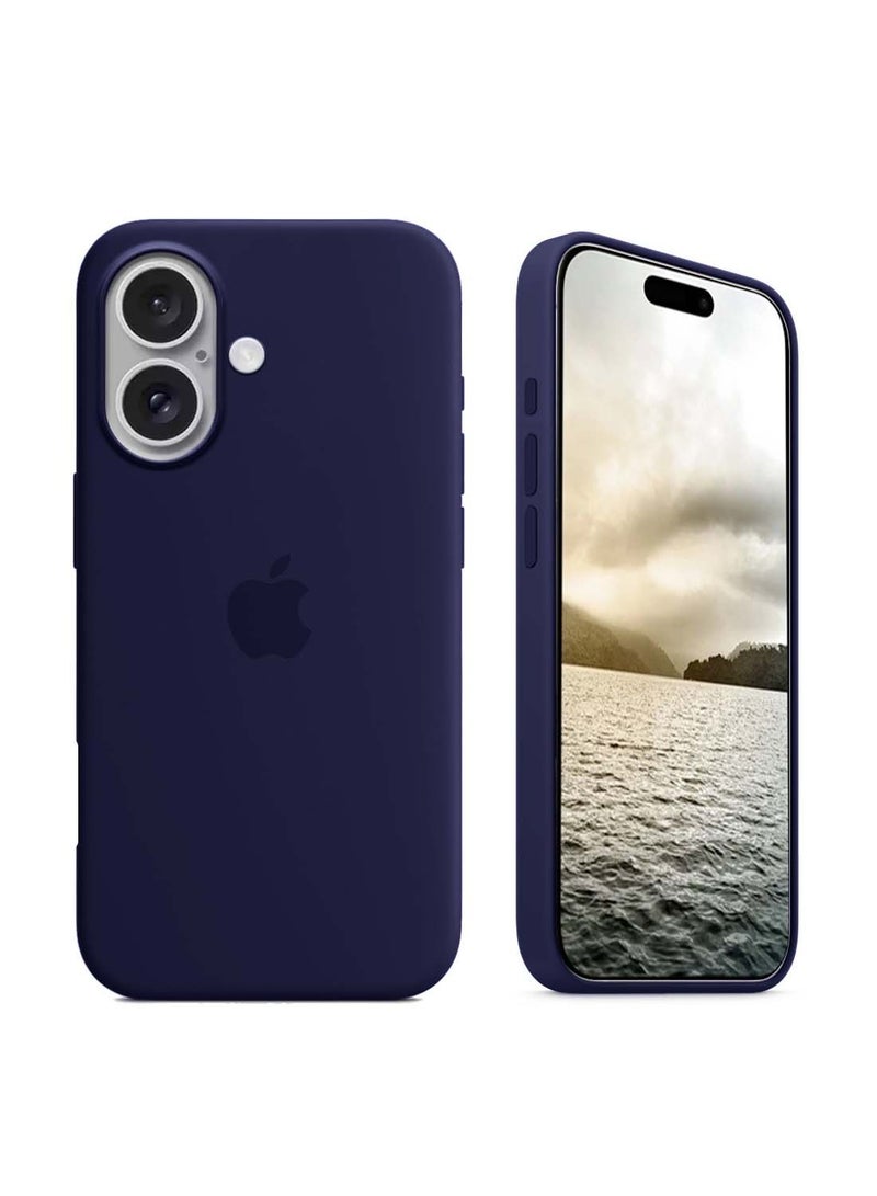 Wtech Apple iPhone 16 Plus 2024 Premium Soft Liquid Silicone Case Cover - Elderberry - Image 1