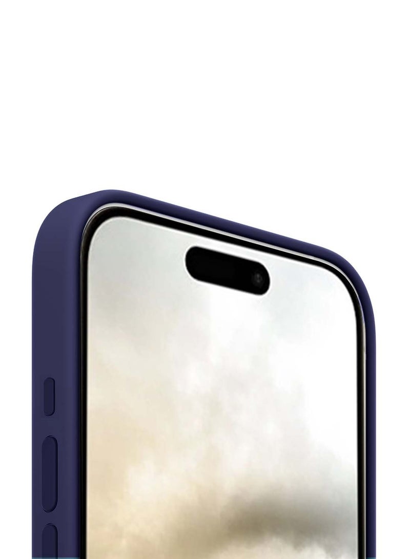 Wtech Apple iPhone 16 Plus 2024 Premium Soft Liquid Silicone Case Cover - Elderberry - Image 4