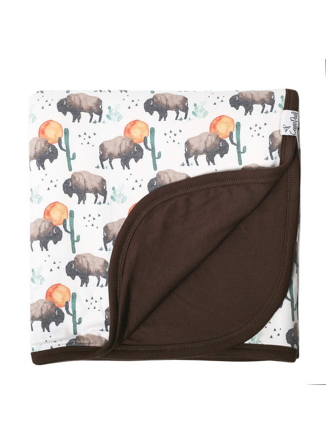 Copper Pearl Three-Layer Baby Blanket: Soft, Breathable, Cozy - Polyester/Rayon Blend - 46x46 - Cheery Cactus - Modern Style - Baby Quilt - Image 1