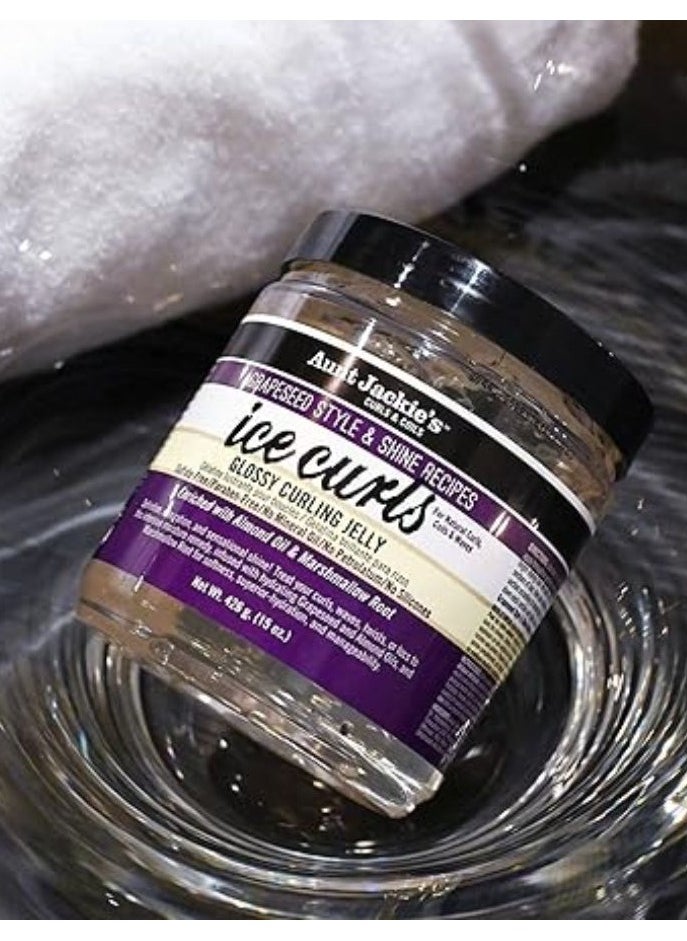 Aunt Jackie's Grapeseed Style And Shine Recipes Rescued Thirst Quenching Hair Recovery Conditioner Repair Treatment 426 G  - Image 3