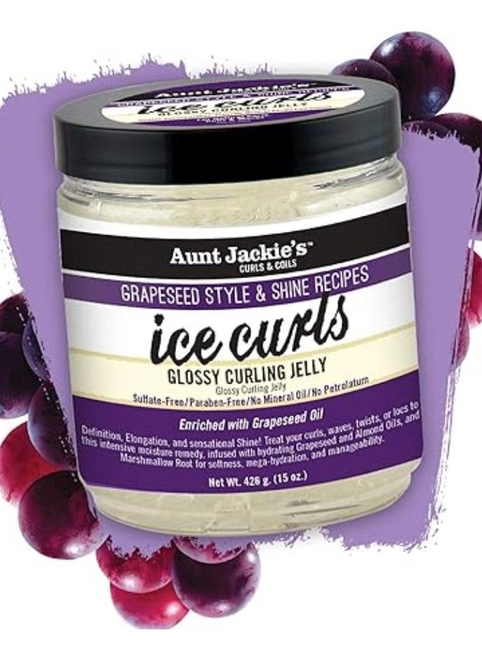 Aunt Jackie's Grapeseed Style And Shine Recipes Rescued Thirst Quenching Hair Recovery Conditioner Repair Treatment 426 G  - Image 1